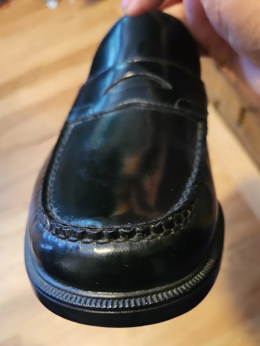 Rockport Black Leather 11N Penny Loafers Preppy Business Church Wedding Formal